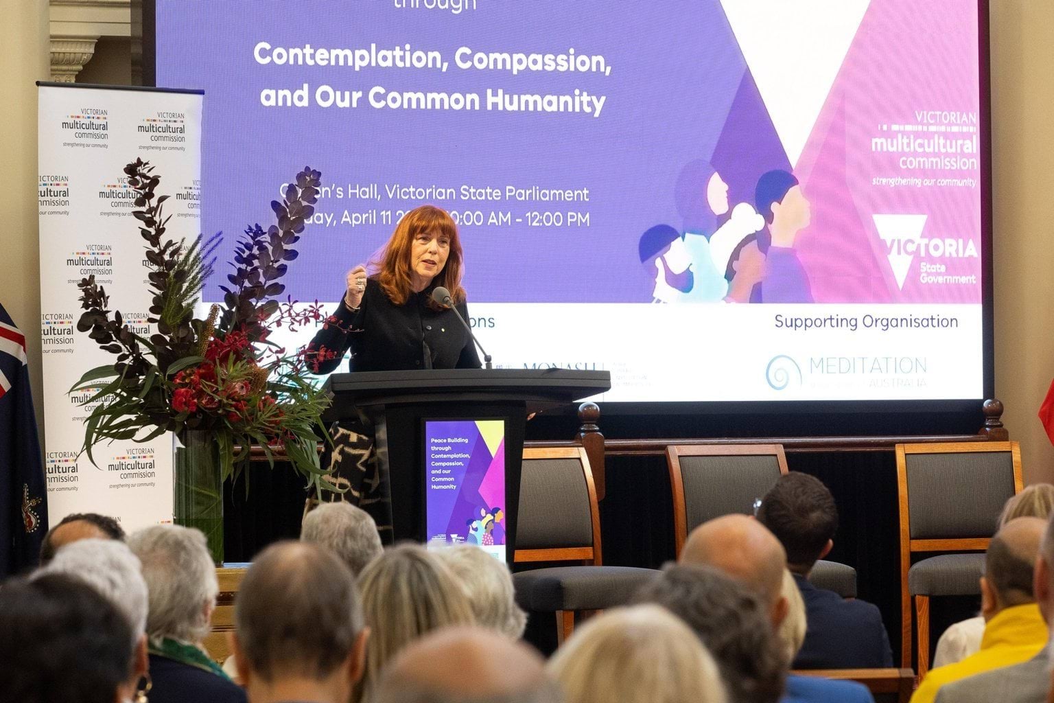 The Governor speaking at a forum hosted by the Victorian Multicultural Commission