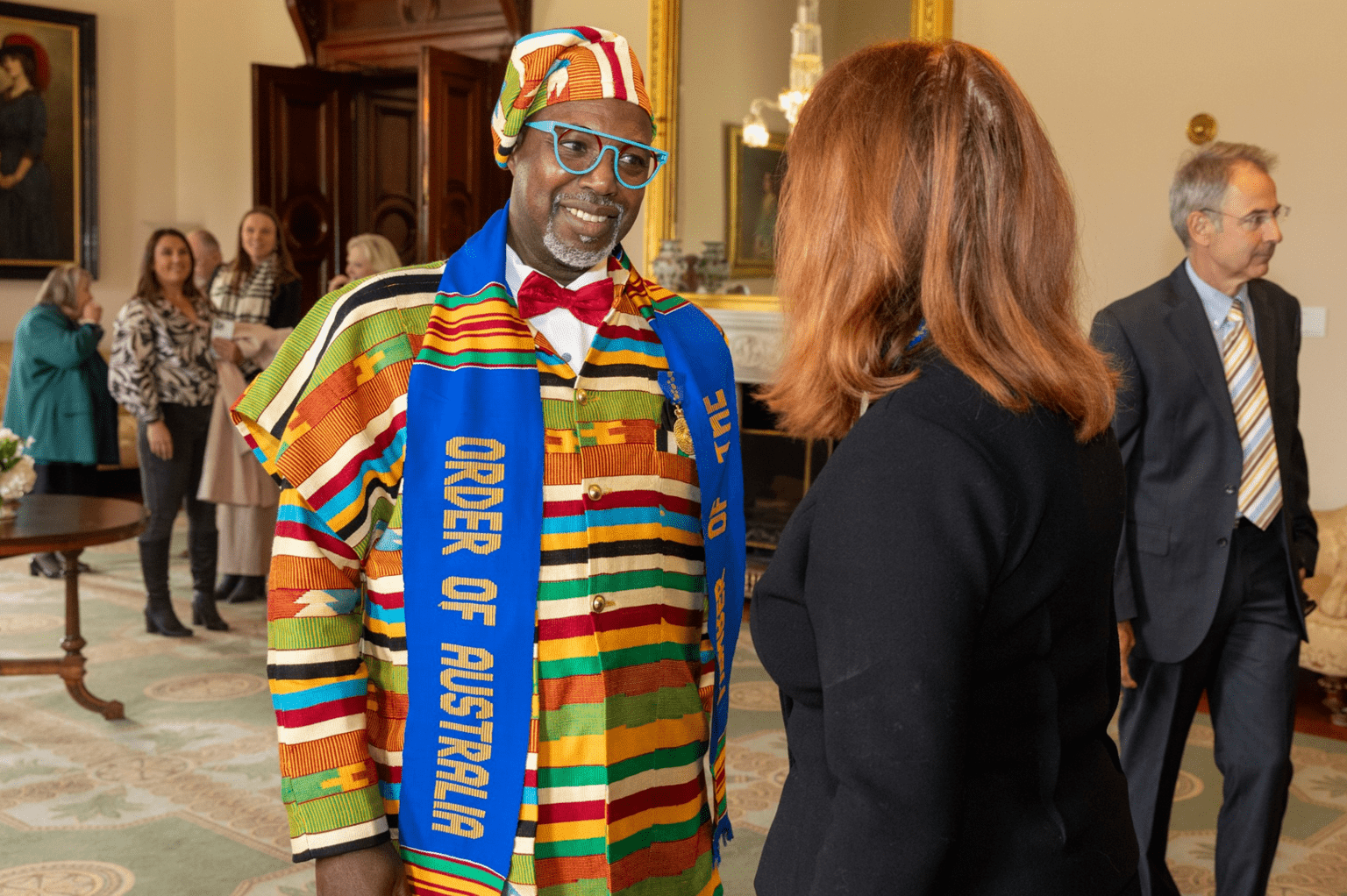 The Governor at a Order of Australia Investiture Ceremony