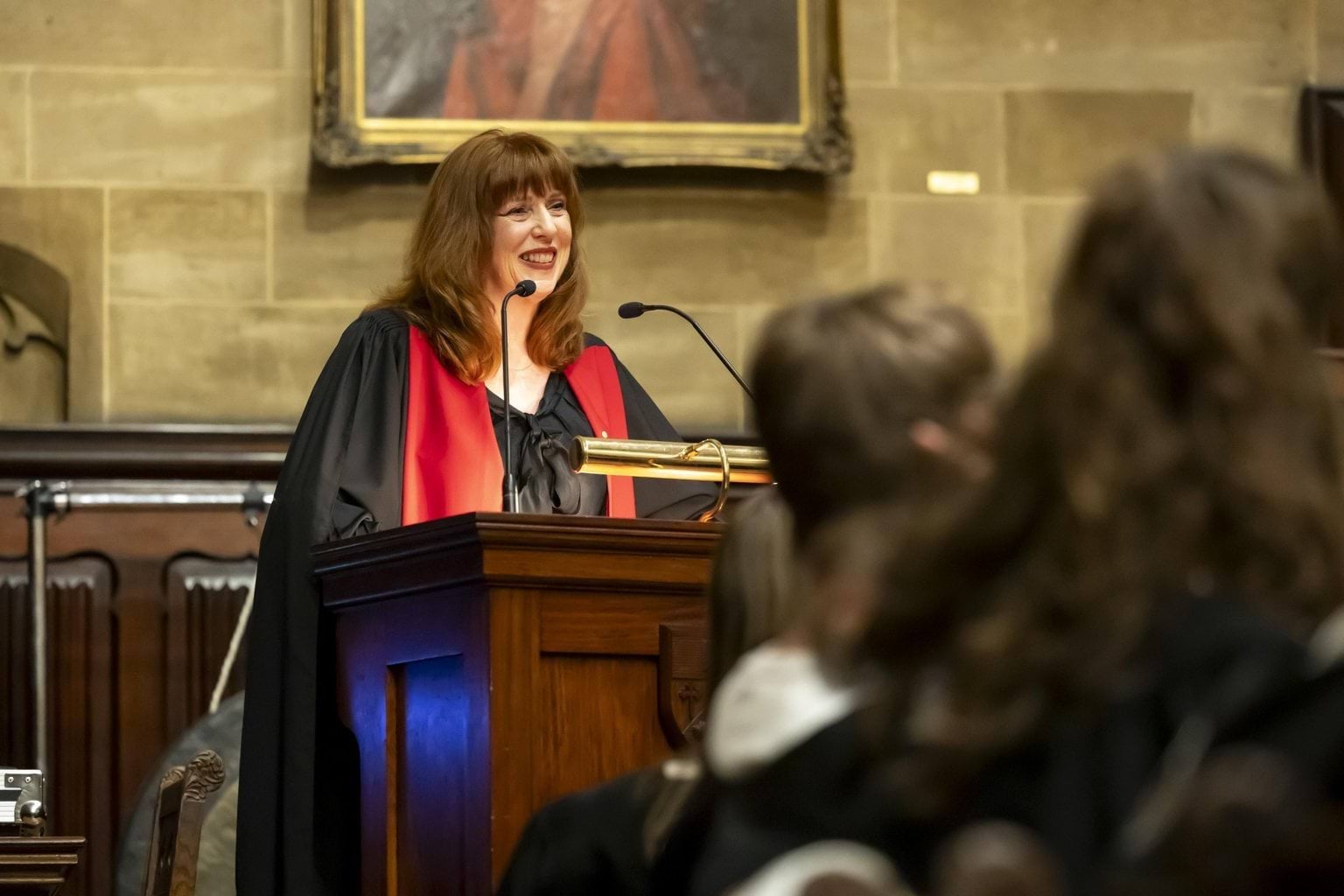 The Governor speaking at an Ormond College Formal Hall Seminar