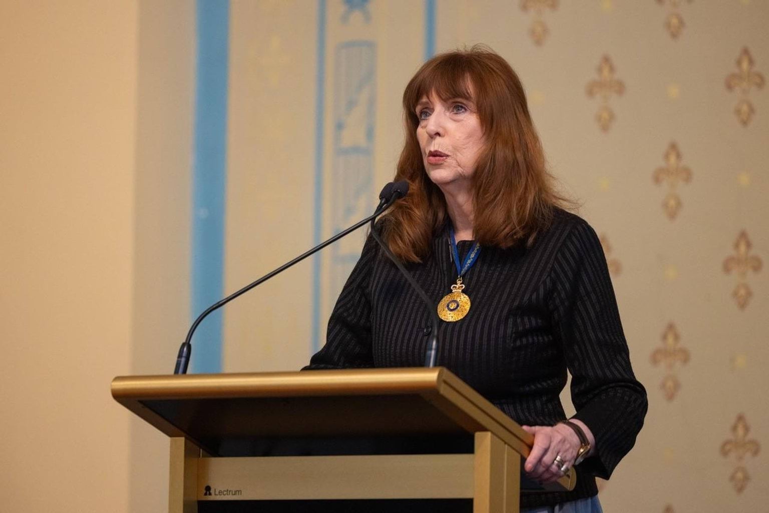 The Governor speaking at Order of Australia Investiture Ceremonies