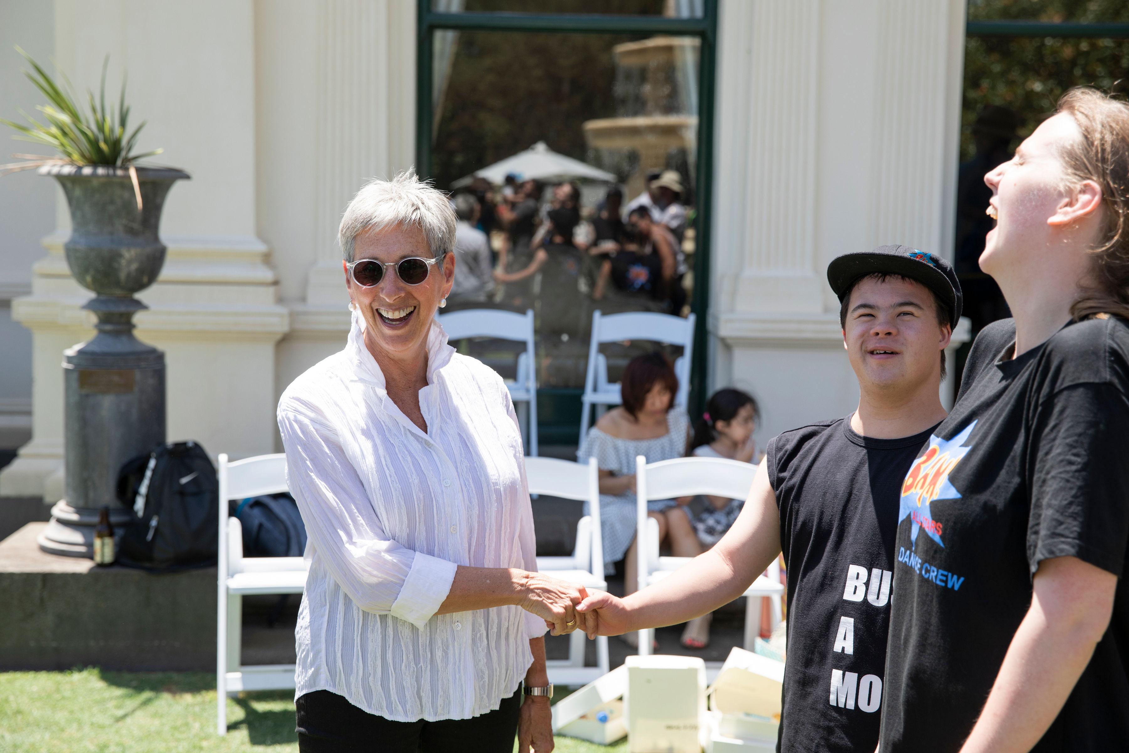 The Governor of Victoria and dancers from the BAM Allstars The Governor of Victoria and Dancers from BAM Allstarson Open Day
