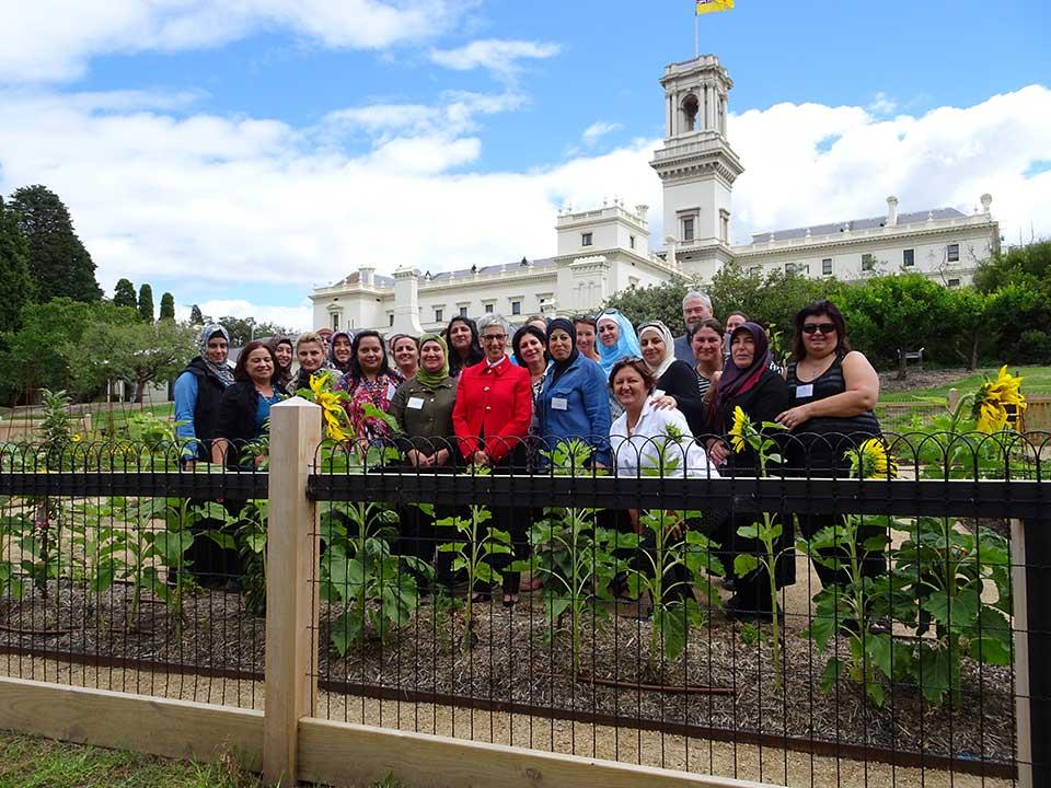 Participants of the Peace and Prosperity Kitchen Garden Program