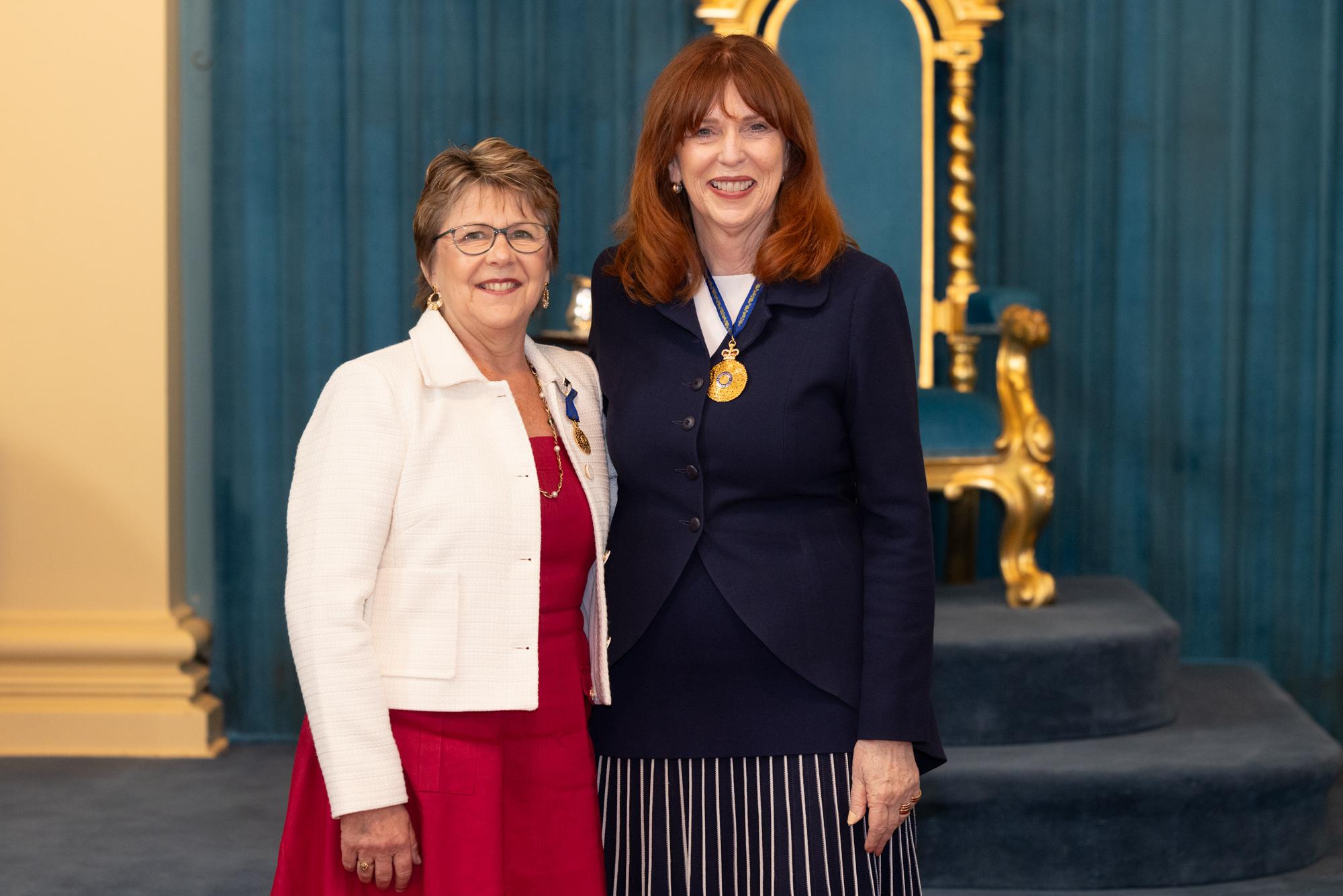 The Governor with Helen Walker OAM.