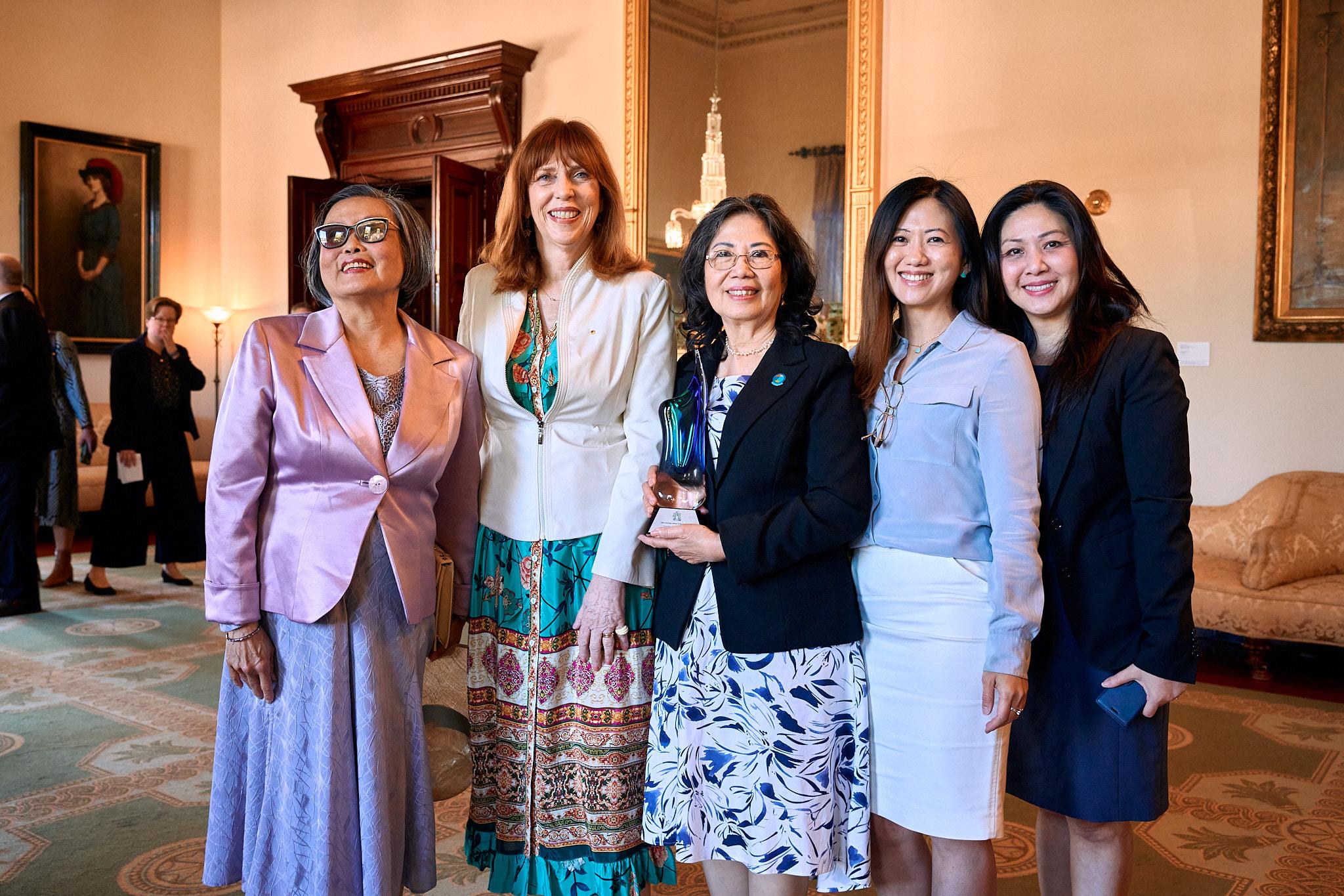 The Governor with guests at the Victorian Senior of the Year Awards.