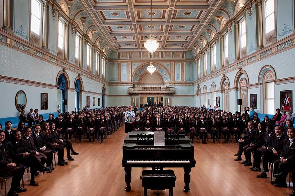 The Mac.Robertson Girls School Students recreate the scene in 2016