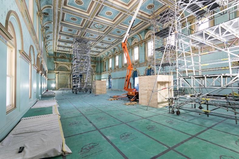 Restoration works on the Ballroom