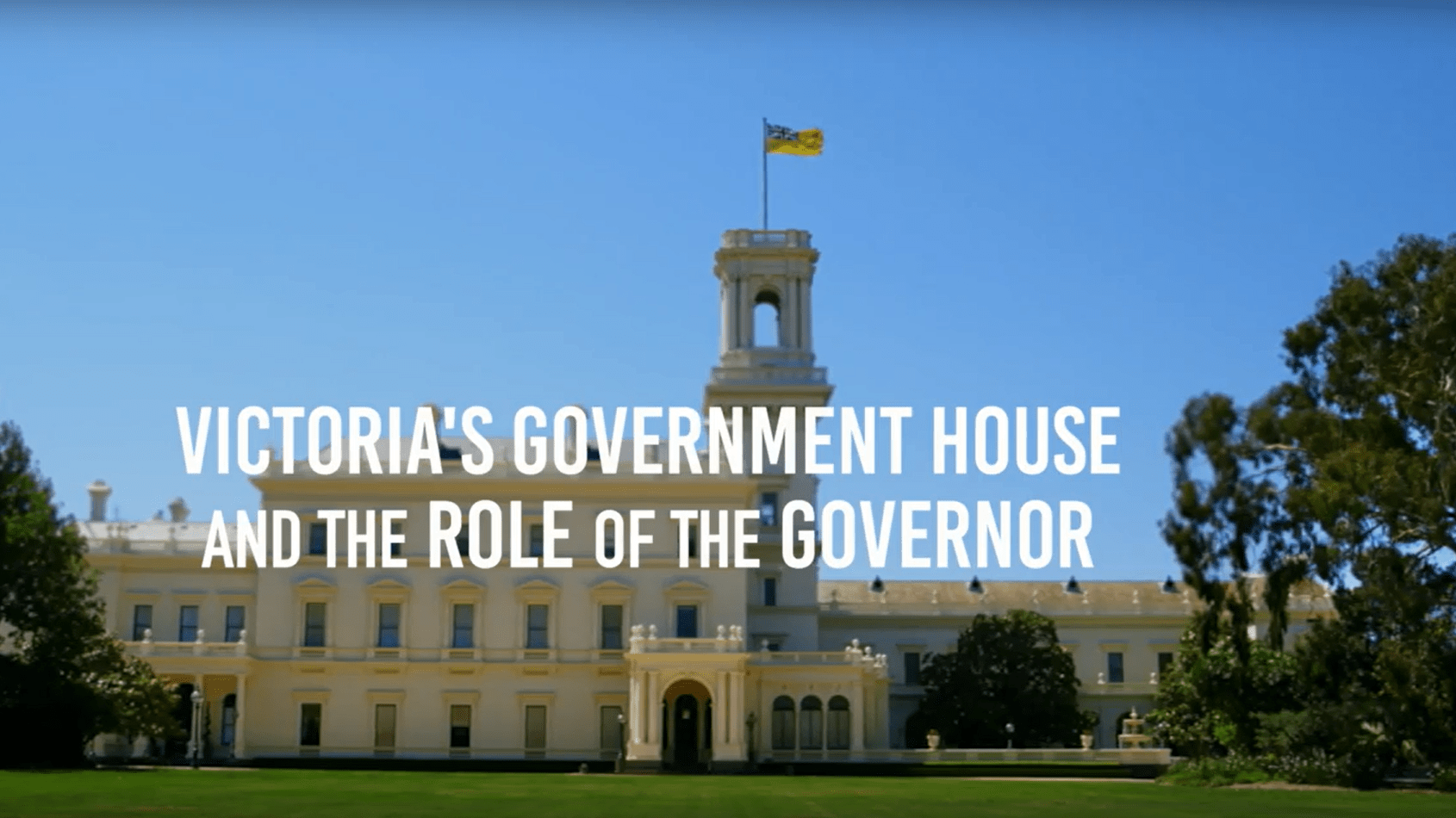 Screenshot of video about the role of the Governor