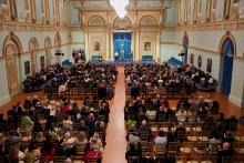 Audience in the Ballroom at Government House.