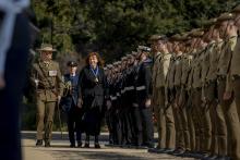 Governor inspecting the Guard